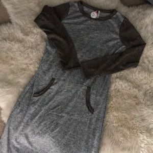 Lightweight Wren and Ivory Sweater Dress- XL